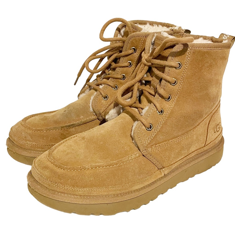 UGG Mens Size 9 Brown Neumel Chukka Boots Suede Chestnut Lace-Up Ankle